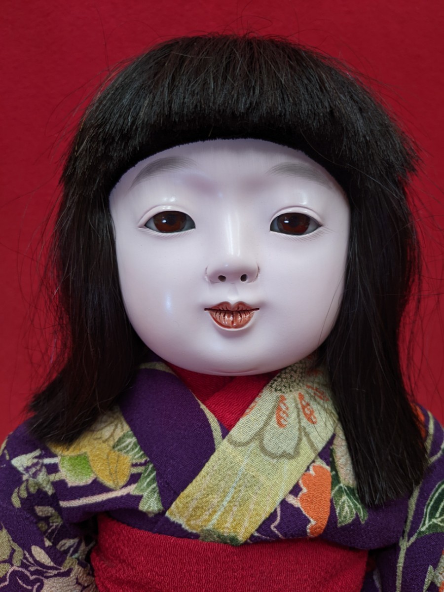 市松人形 いちまさん 日本人形 寿翁作 友禅 昭和 レトロ ドール 女の子