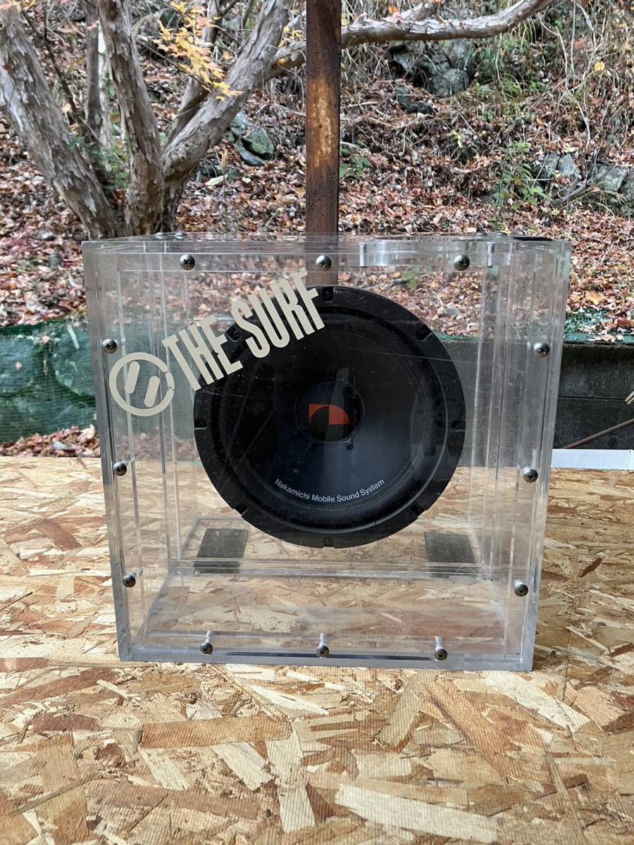 【現状品】ナカミチ Nakamichi　ウーファー　SP-U1050　クリアボックス