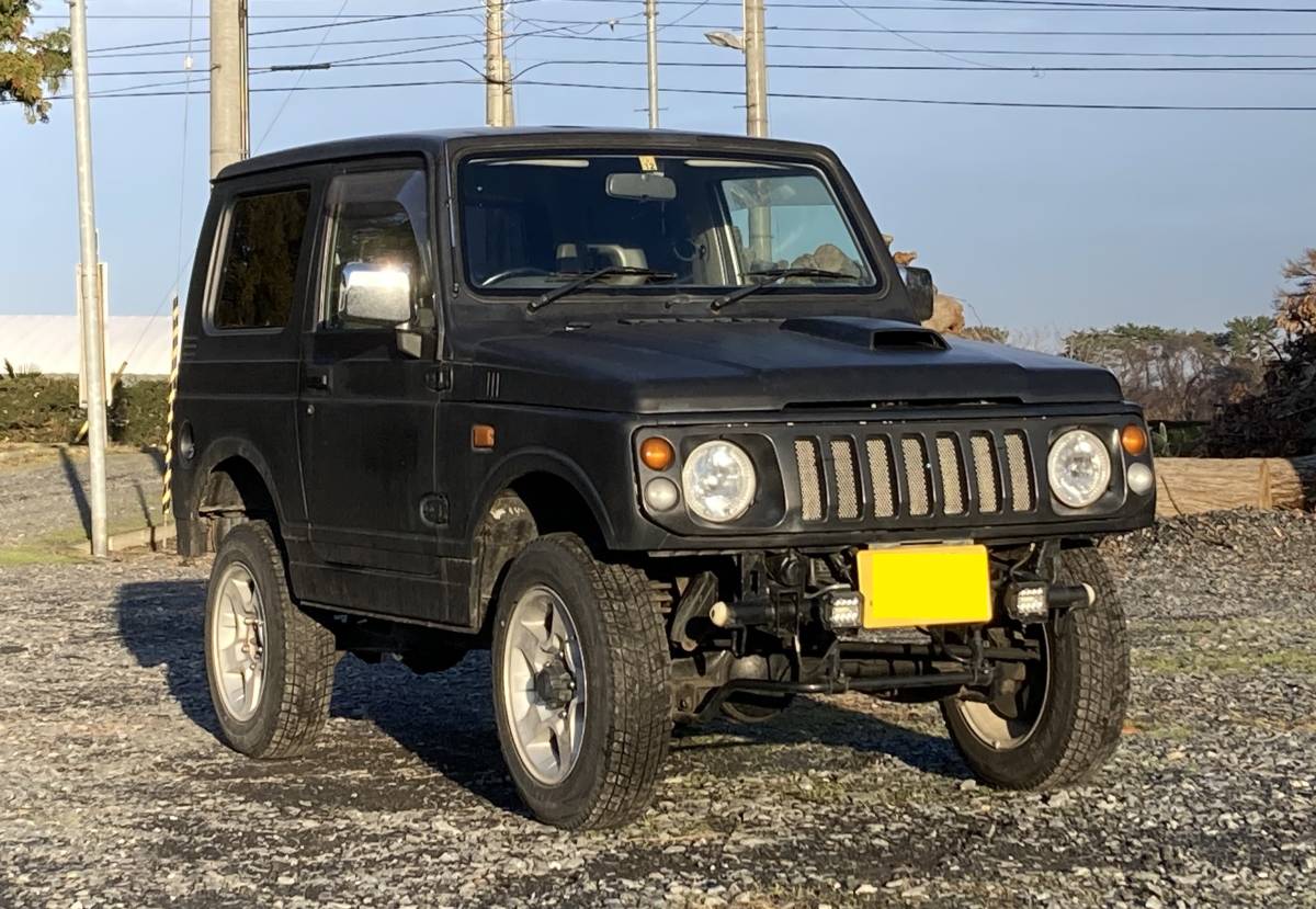 【1円スタート】青森三沢発/H10/JA12/ジムニー/XLリミテッド4WD/オートマ/19万キロ/全塗装済み/スタッドレス/モモステ/リフトアップ??