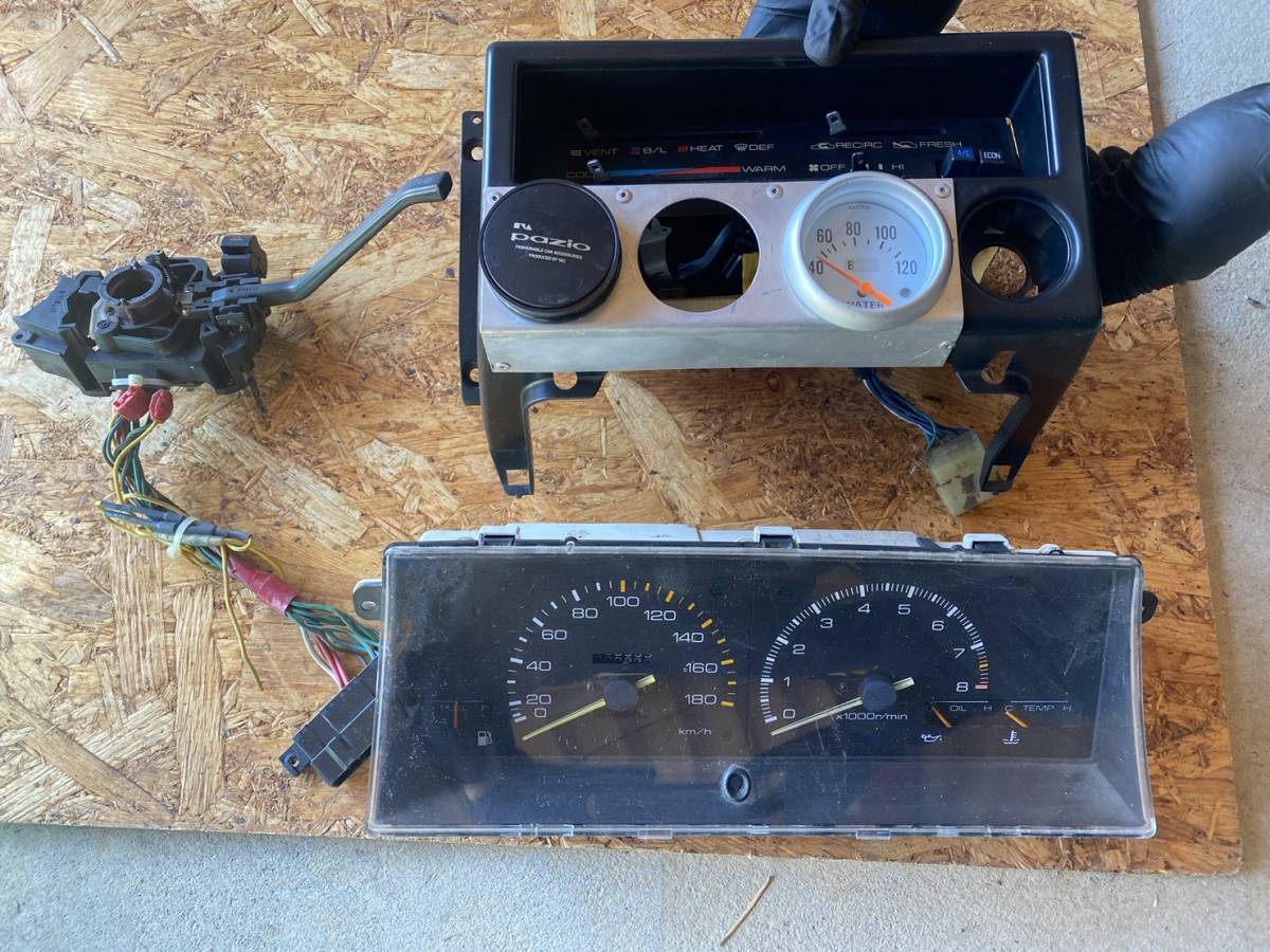 AE86 スピードメーター 後期 レビン トレノセンターパネル エアコン