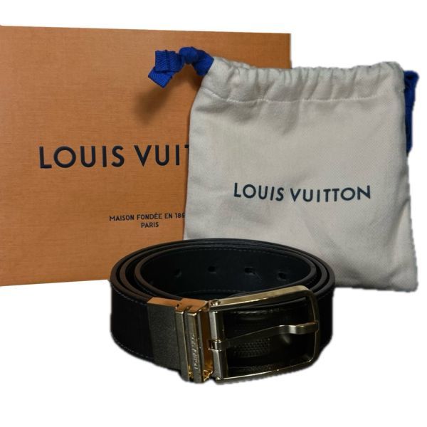ルイヴィトン LOUIS VUITTON ベルト メンズベルト サイズ95/38 紙袋付