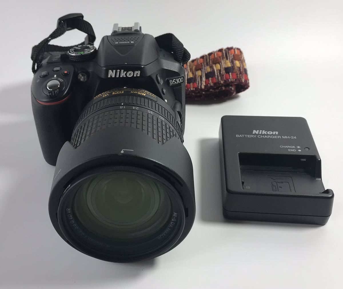 1000円〜■★動作未確認★ Nikon D5300 デジタル一眼レフ DX VR AF-S NIKKOR 18-140mm 173.5-5.6G ED ★2309372★p3478