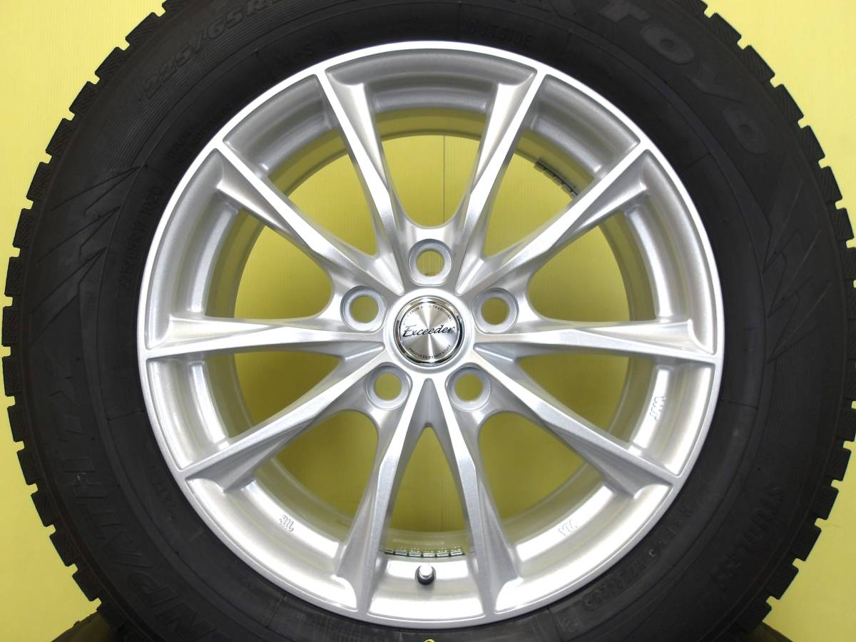 S3706 新品 国産 4本 225/65R17 トーヨー ウィンタートランパス TX E06 7J +40 5H 120 40系 アルファード ヴェルファイア 平座ナット対応 225／65r17 OPEN : CF2 SUV&frasl;1本 Ⅲ(ホワイト