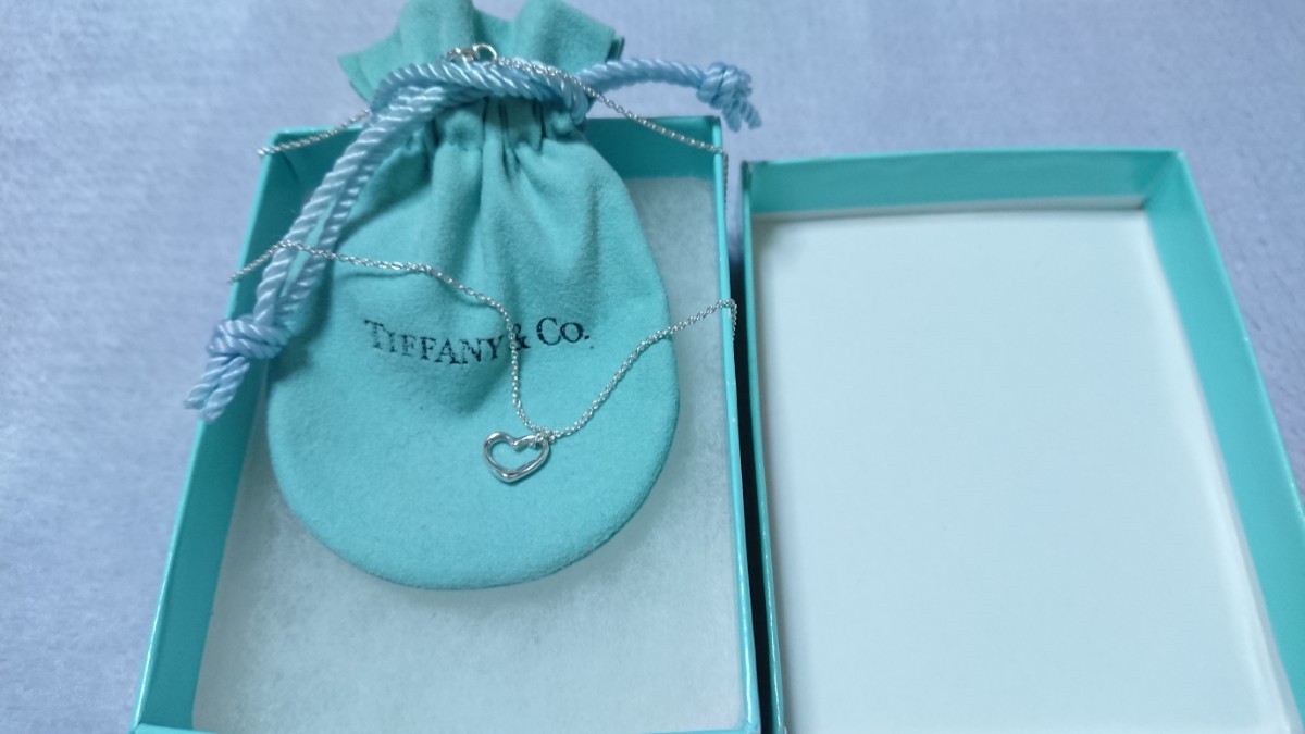 【未使用】ティファニー★オープンハート/ネックレス/ミニ★シルバー ９２５★