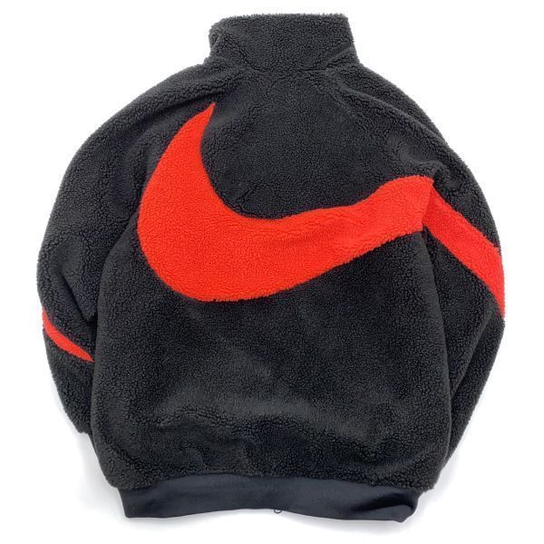 NIKE ナイキ リバーシブル ビッグスウォッシュ ボアジャケット 黒赤 M BQ6546-008 23-1111-10-2
