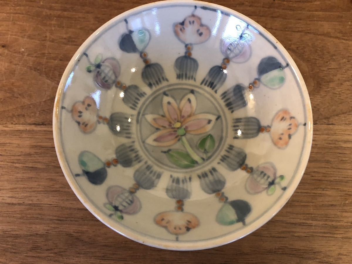 希少　佐藤走波　傘寿　小鉢5枚セット　かわいい花がら