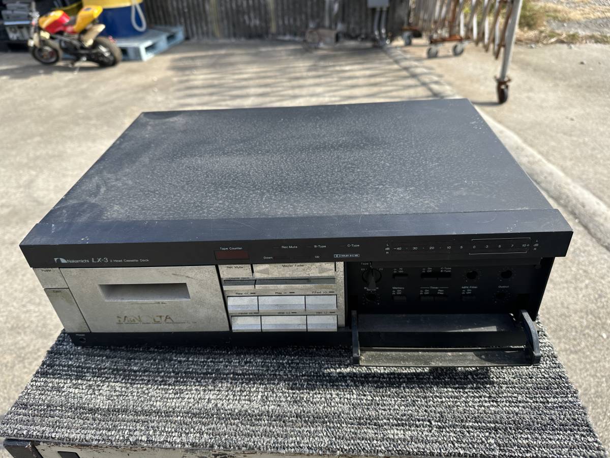 ナカミチ カセットデッキ LX-3 ジャンク ナカミチLX-3 カセットデッキ