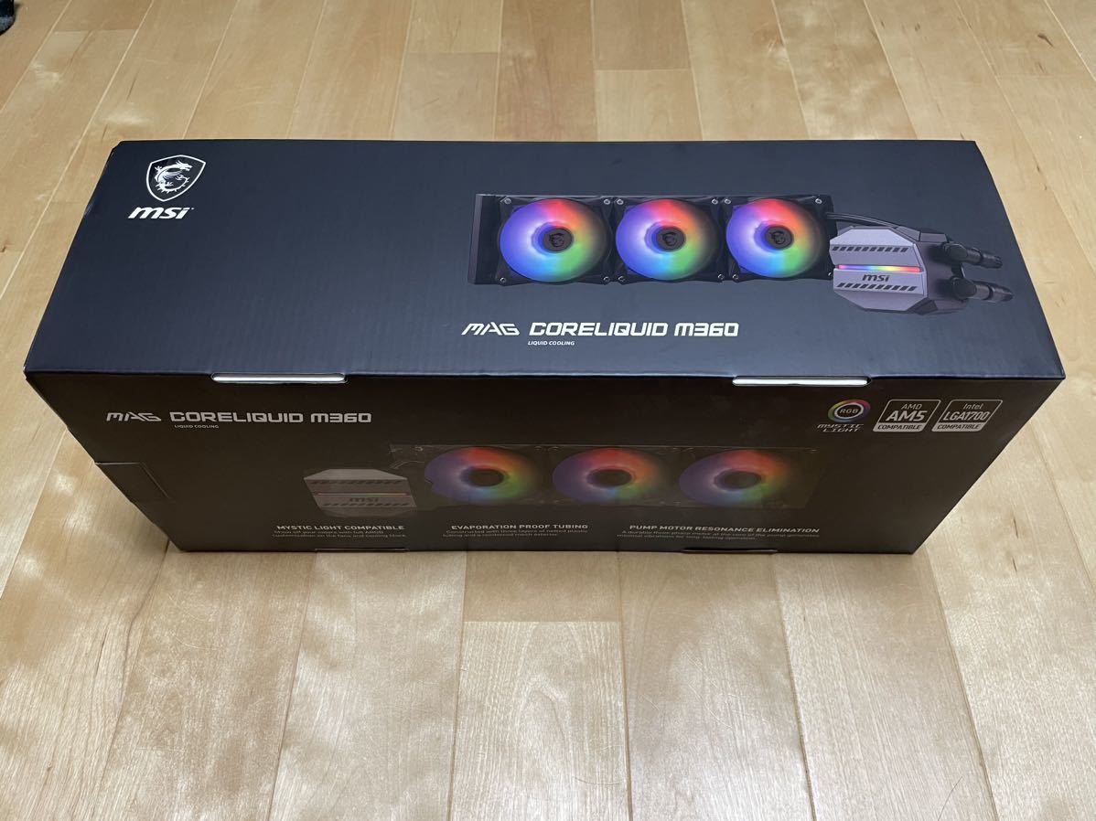 使用極少】MSI 簡易水冷CPUクーラー MAG CORELIQUID M360 MAG MSI 使用極少】MSI 簡易水冷CPUクーラー MAG CORELIQUID M360 MAG MSI