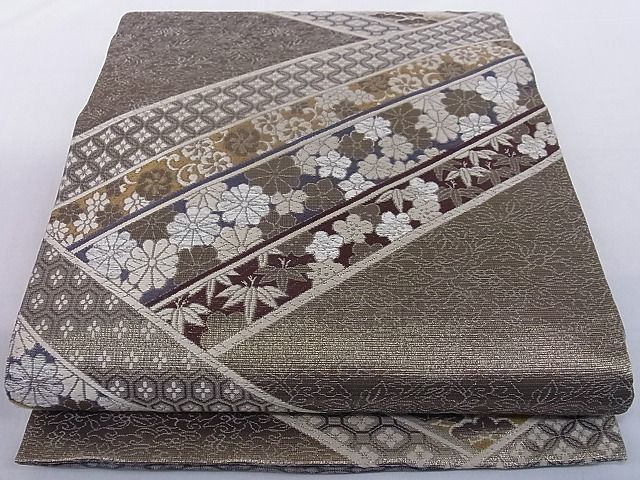 平和屋-こころ店◎西陣 六通柄袋帯 正倉院花文 金糸