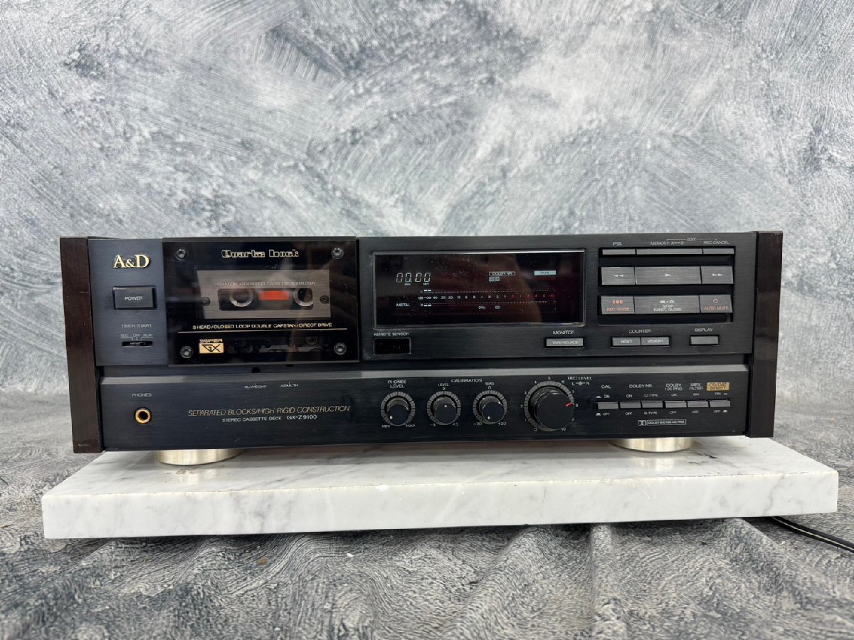 綺麗な外観【ジャンク】 A＆D ステレオカセット デッキ GX-Z9100 □t1235 ジャンク☆A&D GX-Z9100 カセットデッキ GX-Z9100 A&D