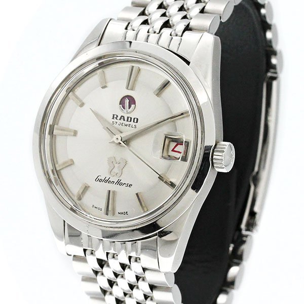 1円 RADO ゴールデンホース 57石 Ref.11675 赤デイト 自動巻き メンズ 