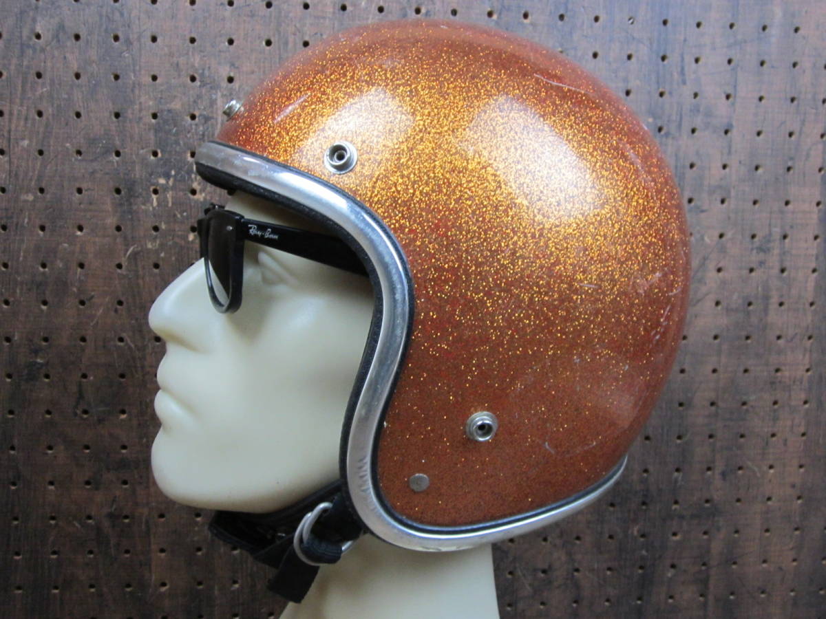 70s◇アーサーフルマー AF20 ジェットヘルメット ビンテージ オレンジ