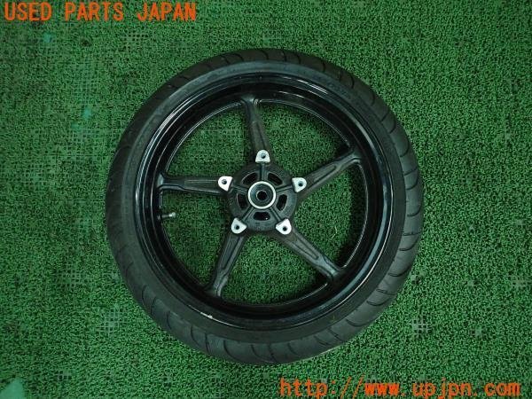 3UPJ=98540902]スズキSV650XA(VP55B)2020y 純正 フロントホイール 17M/CXMT3.50 ブラック 120/70ZR17 タイヤ 前輪 2022 中古