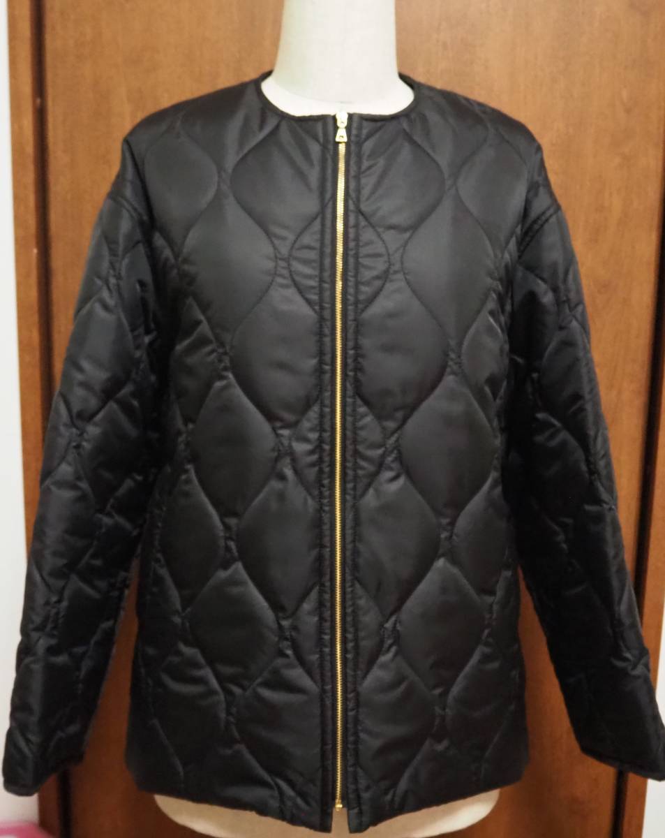 美品【２３区】洗える！中綿キルティング ショート ブルゾン３８/ブラック