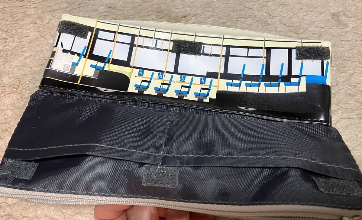 新品♪ 大阪市営バス　筆箱　ペンケース　文房具 (ホワイト×グリーン) いすゞエルガ 車　ふでばこ　ミニカー 【送料220円】_5