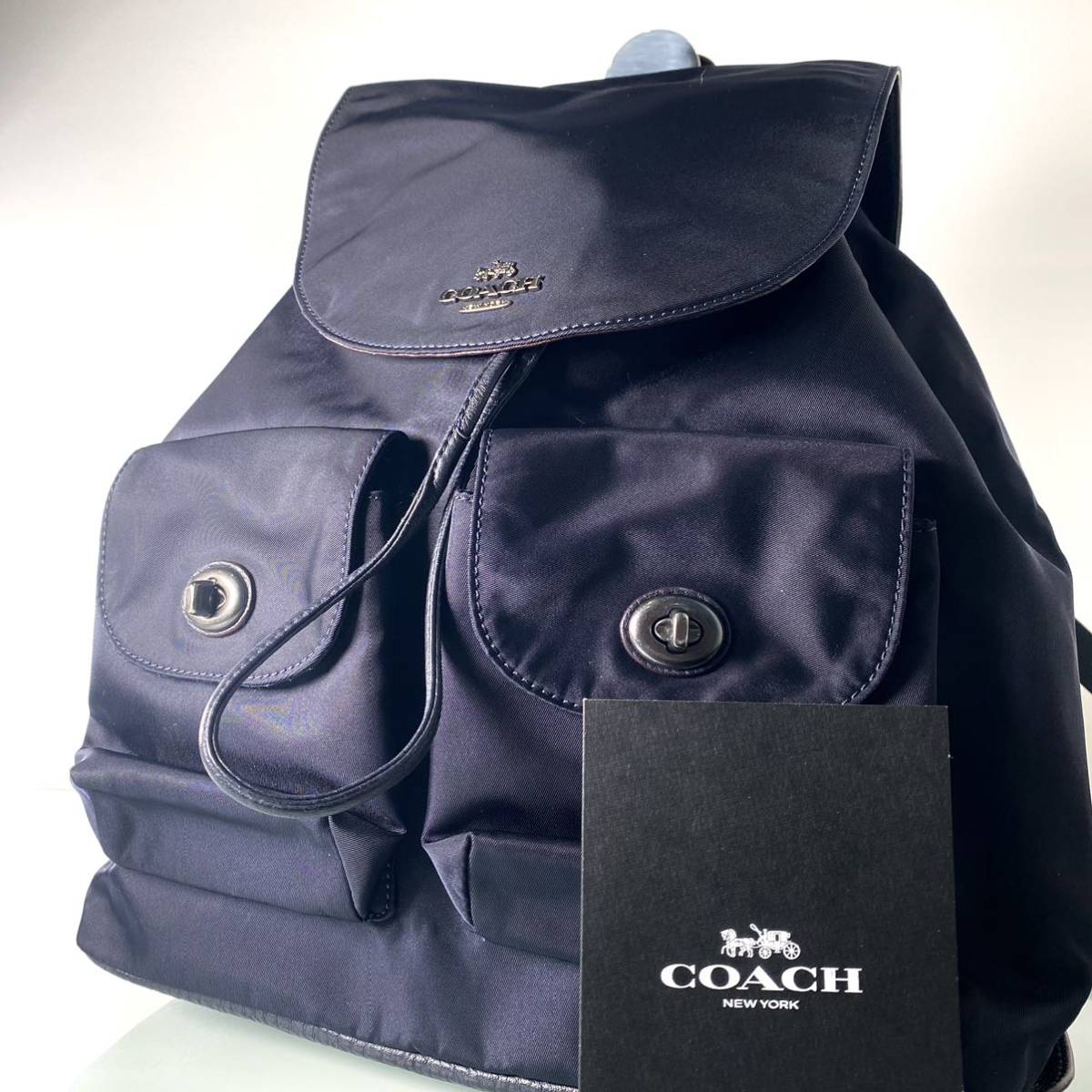 1円〜○ 極美品 ○COACH コーチ○リュックサック バッグパック 