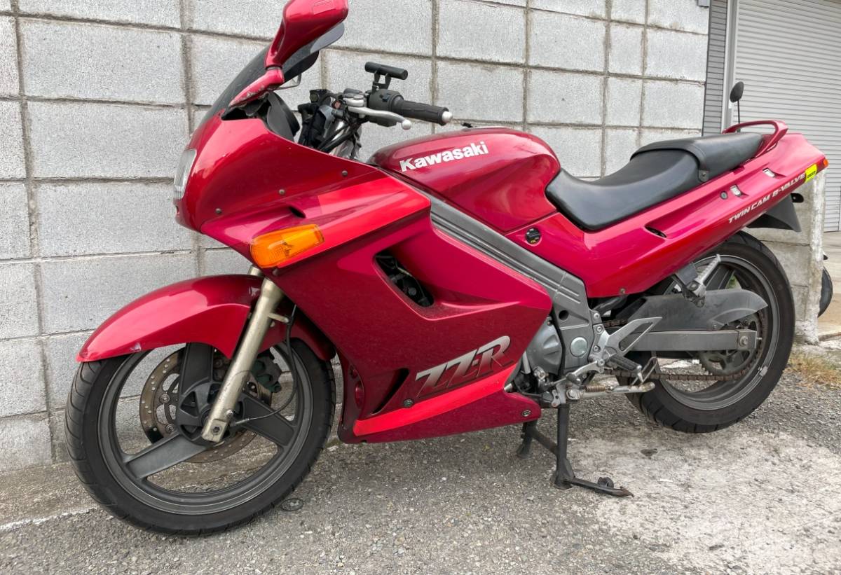 ZZR250 EX250H-001 エンジン始動 書類あり ZZ-R 赤色 