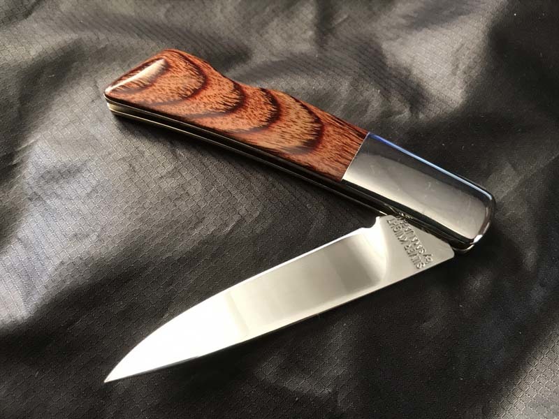 GERBER SILVERKNIGHT 250A Polished Packer Wood Ghingami No.1