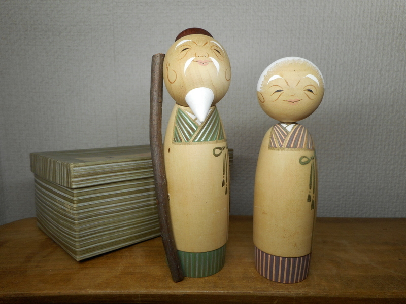 溶けたアイス　古竹　吉明刀　人物鼠彫　杖　長さ約87cm　V　R9068 関口三作 創作こけし 杖 【公式通販】