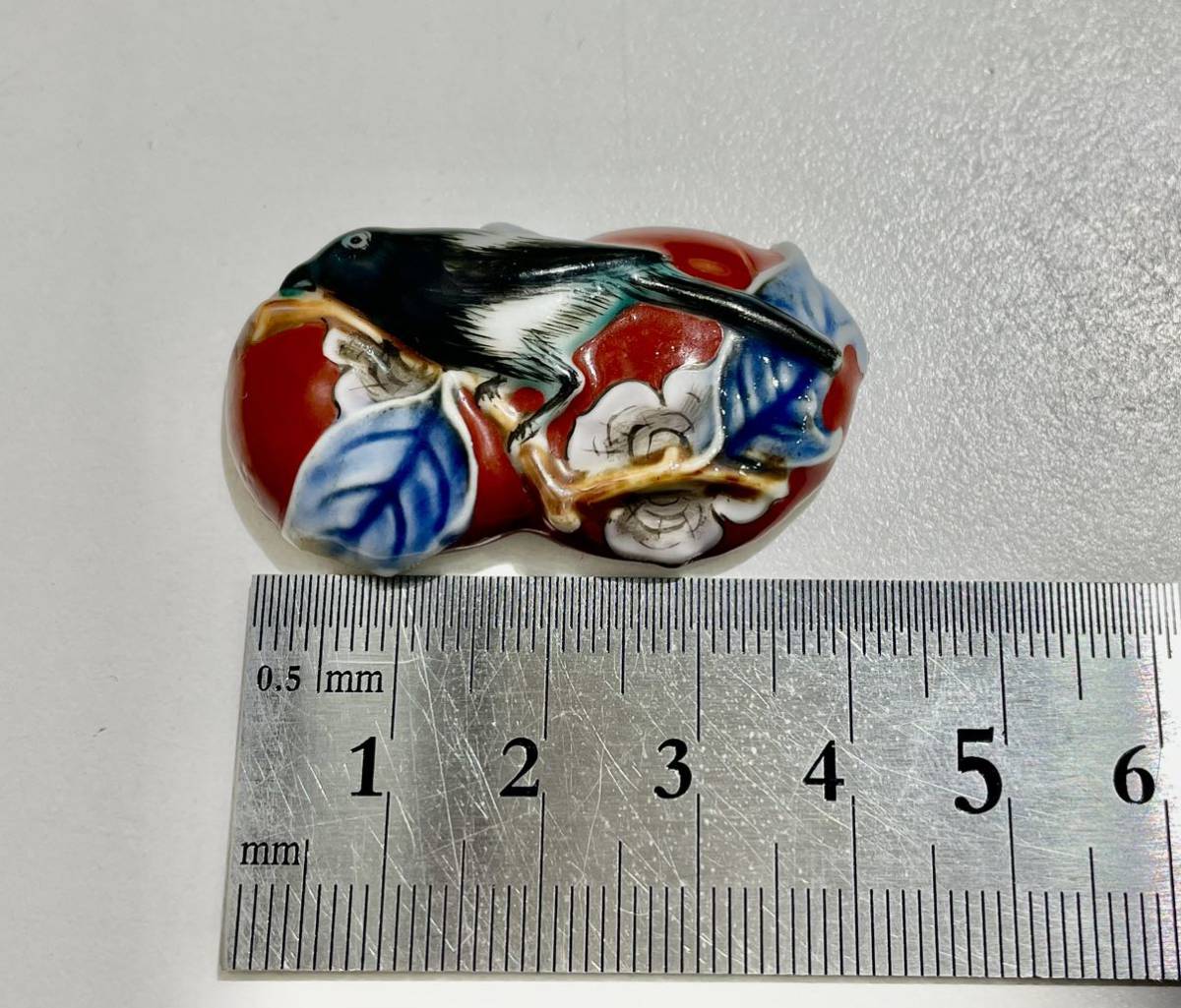 人間国宝十二代酒井田柿右衛門帯留め