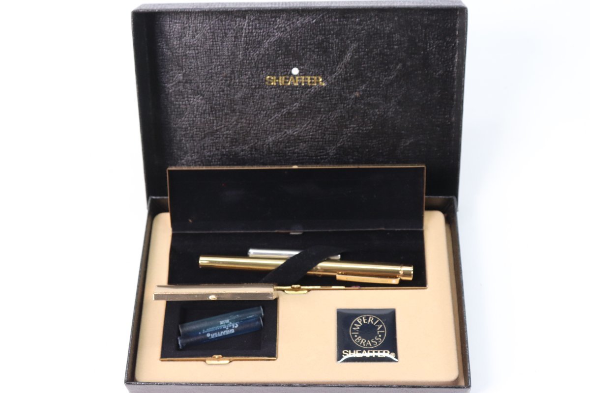 SHEAFFER シェーファー 万年筆 ペン先 14K 585 刻印 ゴールドカラー 箱