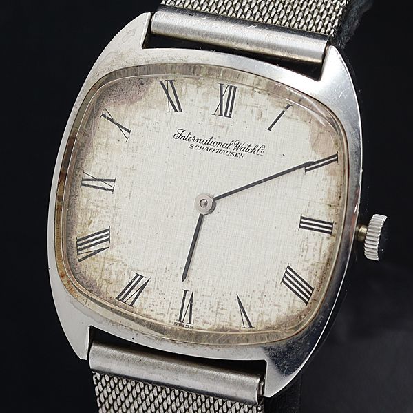 1円 DIT IWC 手巻き シャフハウゼン オールドインター 2174653 シルバー文字盤 メンズ腕時計 MTM 3973200