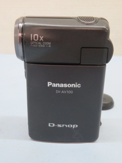 ★Panasonic SV-AV100 コンパクトビデオカメラ D-Snap パナソニック バッテリー/キャップ付き 動作品 89165★！！