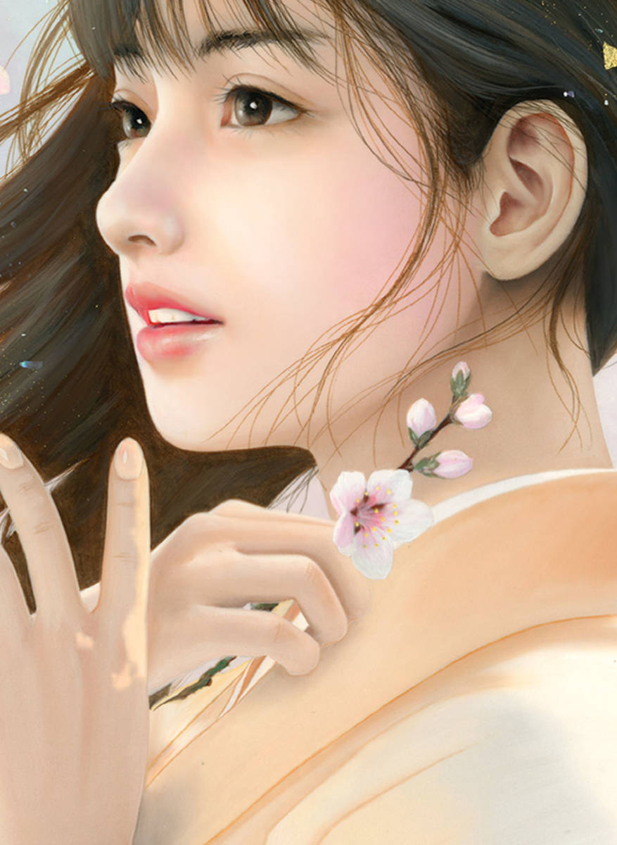 真作【春 風】油彩 (油絵) 手描き限定1作品 Ato Fujihara P8号（455×