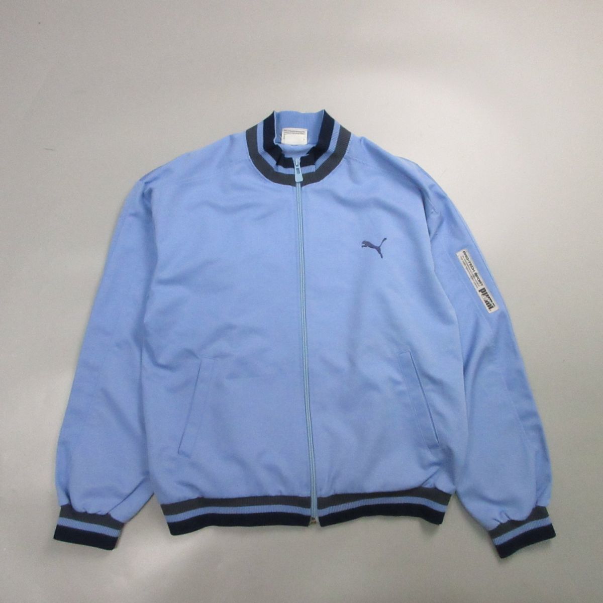 美品 80s 90s プーマ PUMA トラックジャケット ジャージ メンズ 水色 
