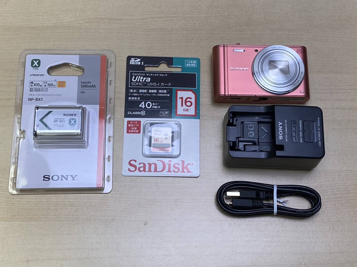 SONY Cyber-Shot DSC-WX350 コンパクトデジタルカメラ ピンク 予備 