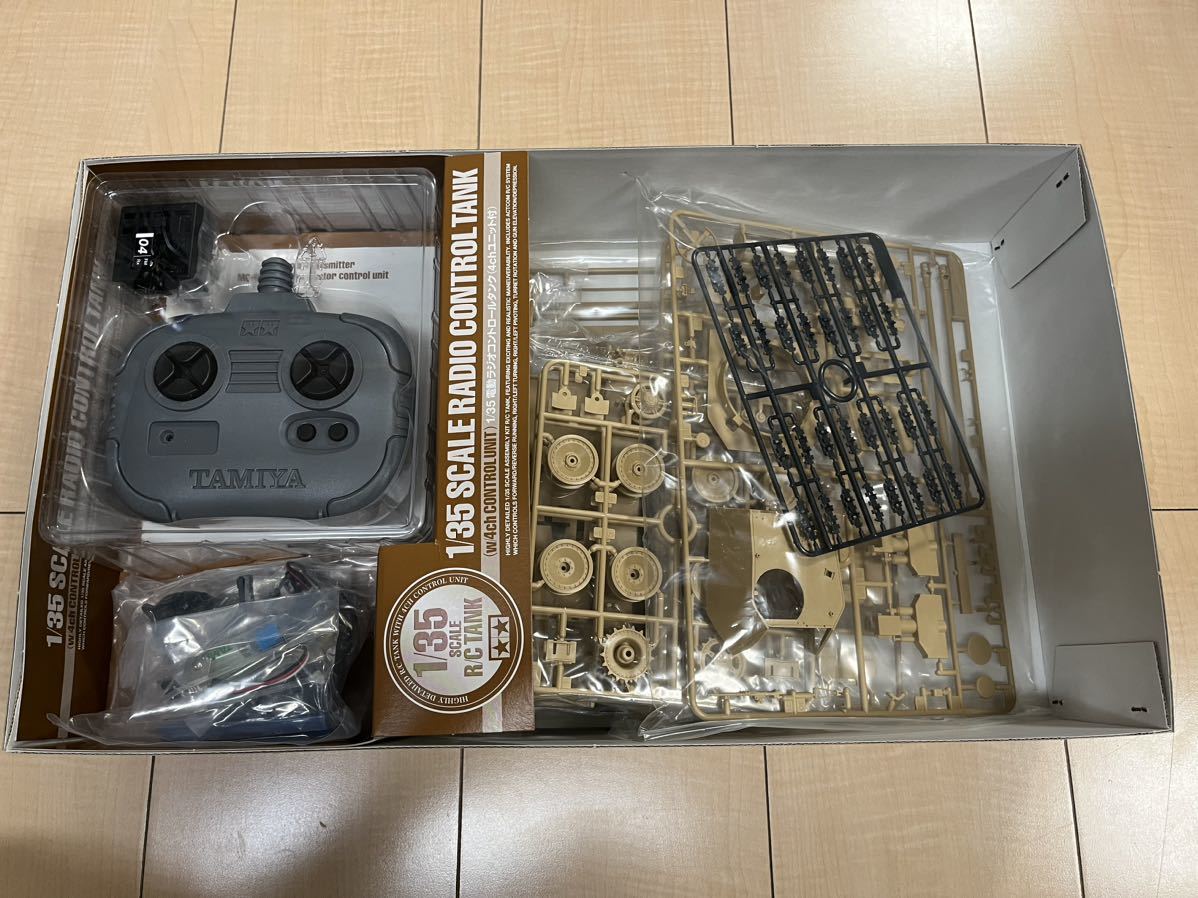 送料無料　未組立　タミヤ4chユニット付 GERMAN PANTHERD TYPE G RC組立キット_2