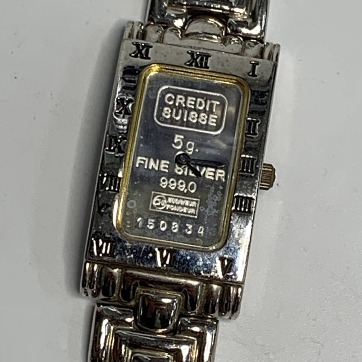 CREDIT SUISSE インゴット 腕時計 FINE SILVER 999.0 5g クォーツ 