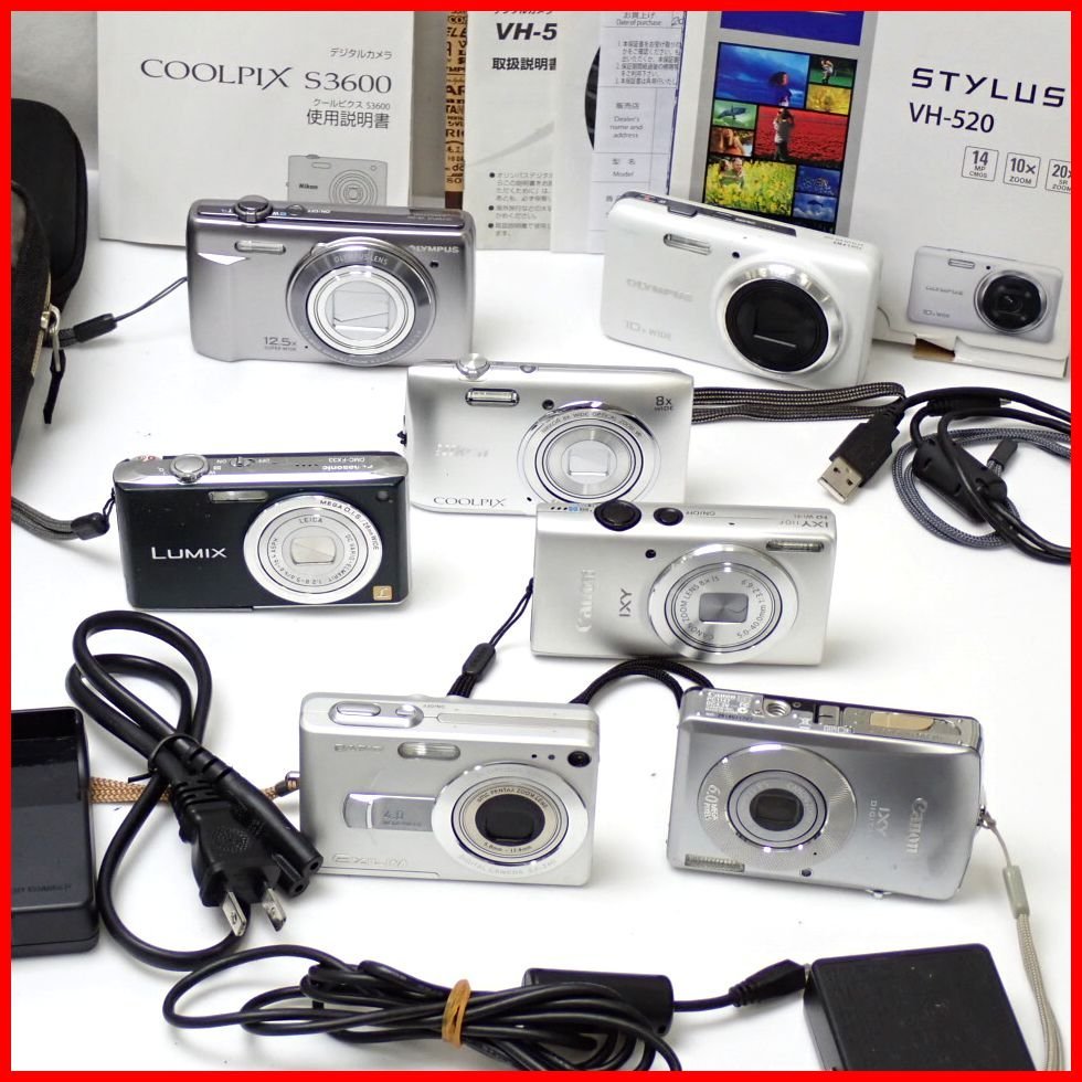 ☆デジタルカメラ 7台セット/OLYMPUS STYLUS VH-520 10x Wide