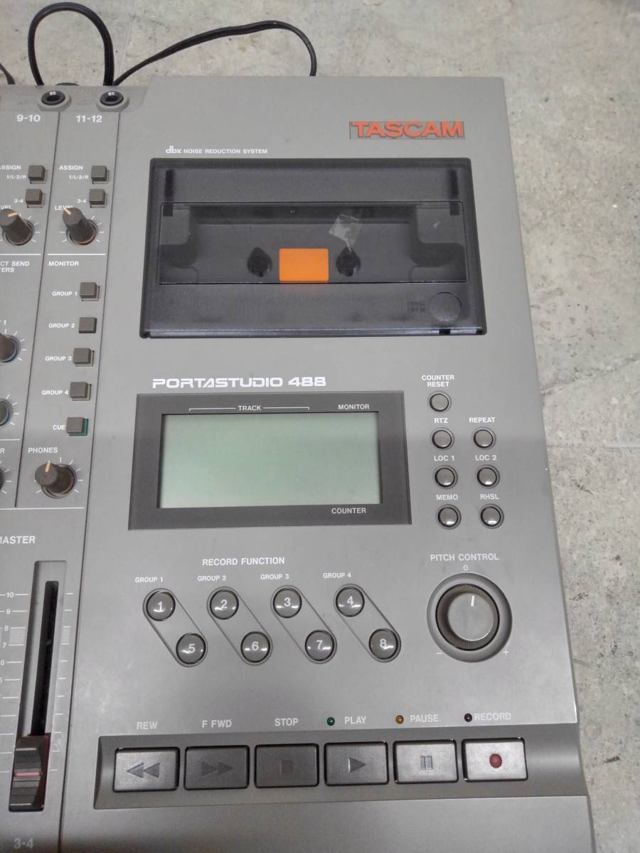 TASCAM PORTASTUDIO 488 マルチトラックレコーダー カセット H29165(021)-821/MY3000 TASCAM PORTASTUDIO 488 MTR マルチトラック