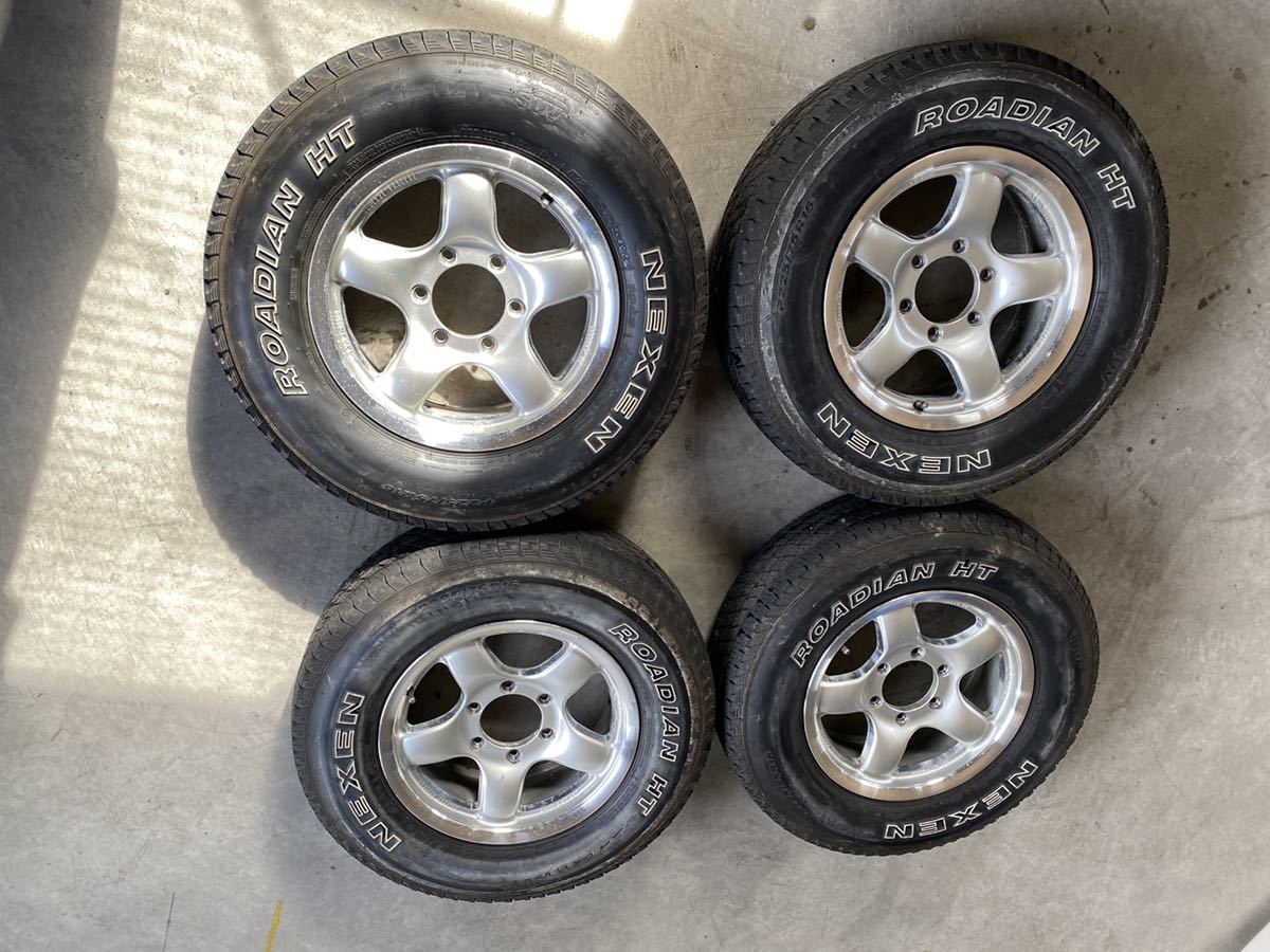 225/75R16 16インチ 6.5JJ 139.7 6穴 ＋25 タイヤホイル4本セット 