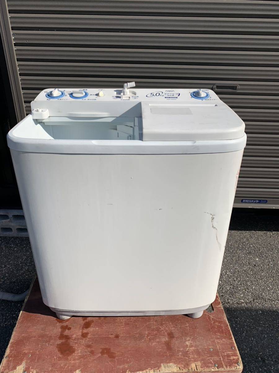 2020年製】AQUA アクア 二層式洗濯機 AQW-N50 5.0kg ご(5kg以上)｜売買  