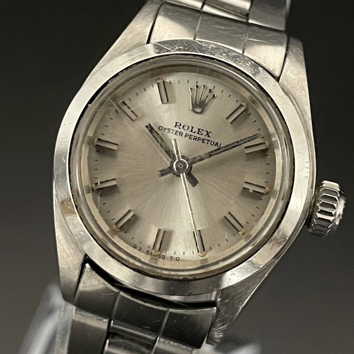 高級】ロレックス/ROLEX/6718/シルバー/レディース腕時計/オイスター