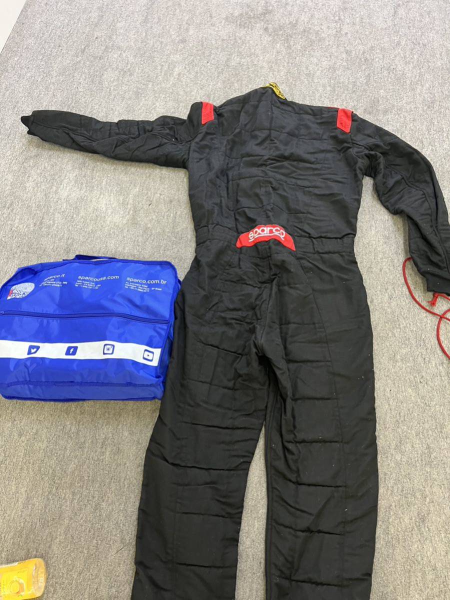 スパルコレーシングスーツとレーシングシューズセット 使用2回の美品 四輪用レーシングスーツ、四輪用レーシングシューズ スパルコ_2