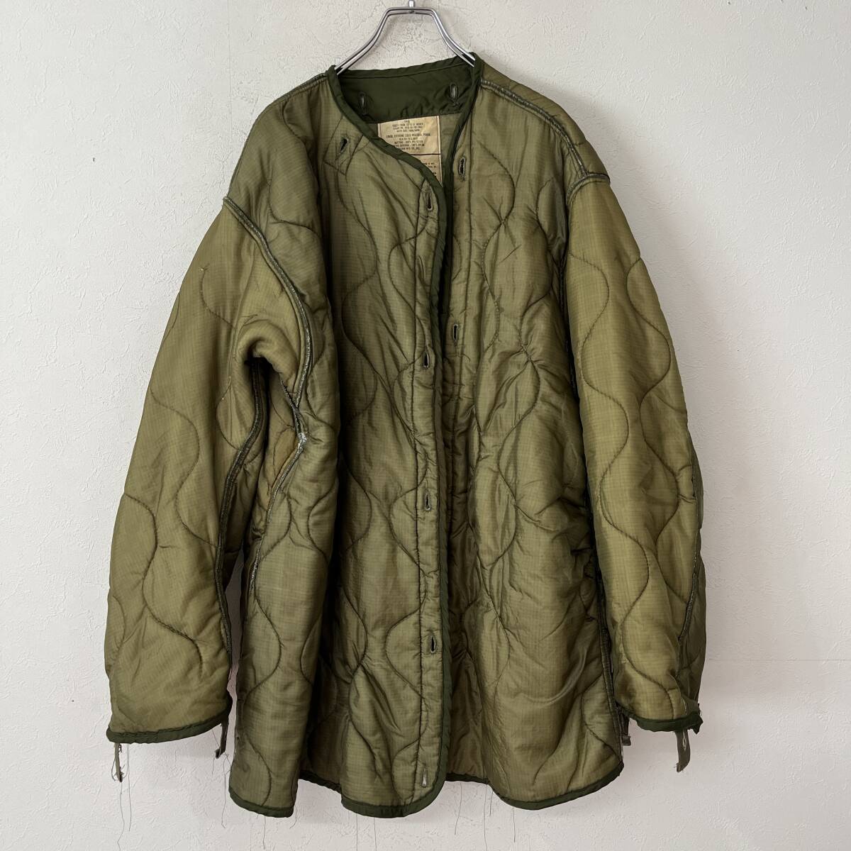 ビンテージ 70s ミリタリー ライナー キルティング ジャケット small