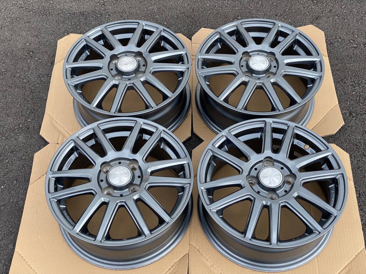 165-70R14 メーカー不明 アルミホイール4本セット 山口)社外 14インチ 