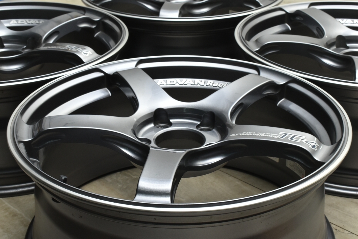 カスタム用に】ADVAN Racing TC-4 18in 7.5J +48 PCD114.3 4本