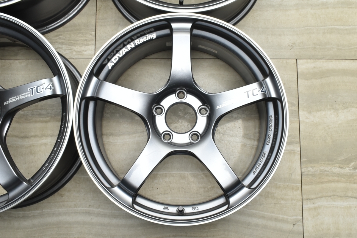 カスタム用に】ADVAN Racing TC-4 18in 7.5J +48 PCD114.3 4本