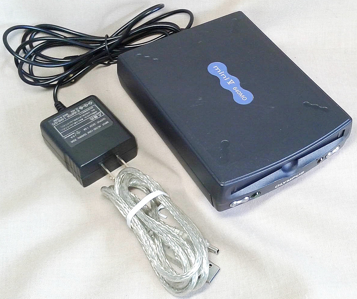 USBコンパクトMOドライブ 640MB対応 MO645U2 OLYMPUS 送料230円 中古