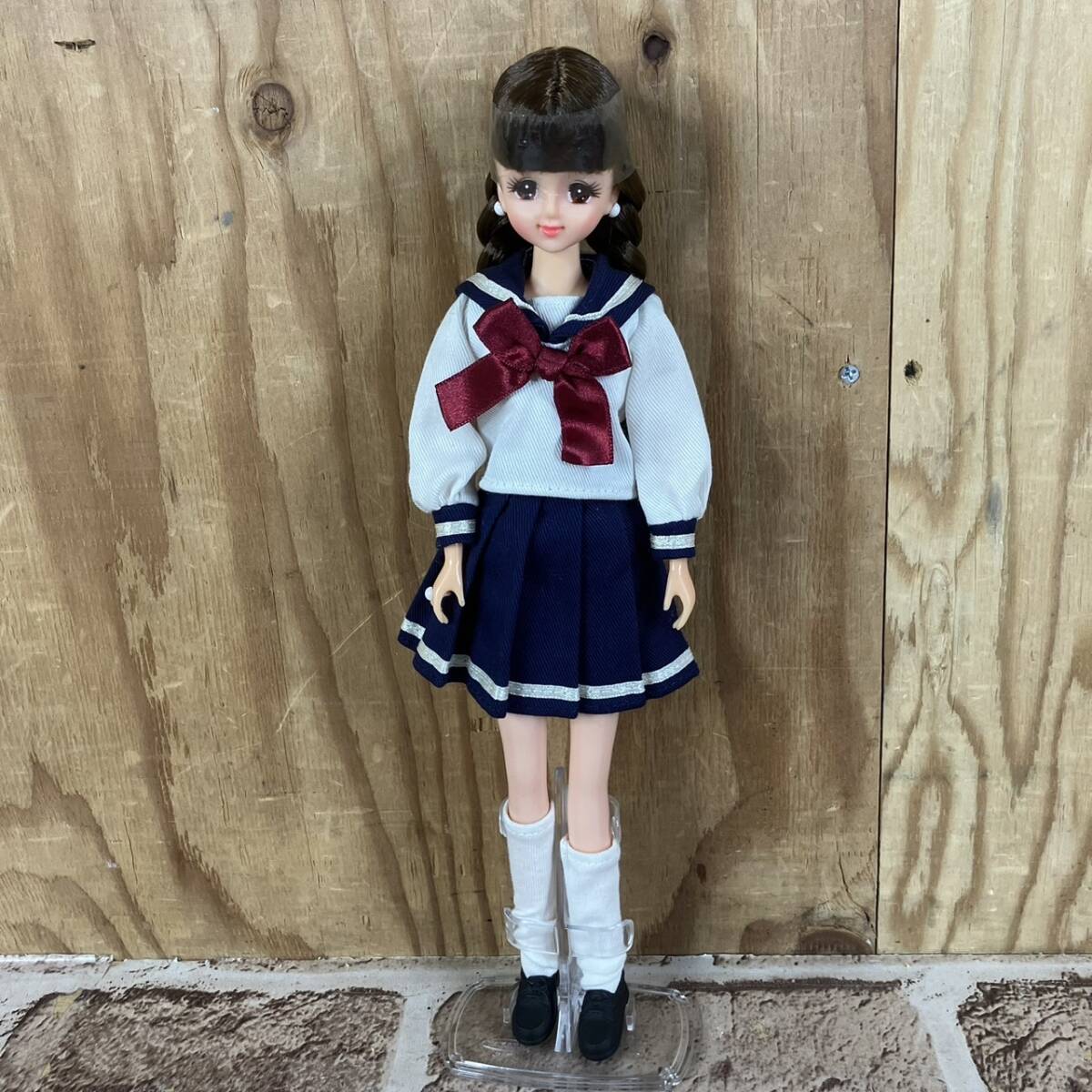 4-138] タカラ ジェニー セーラー服 三つ編み ロング 箱無し TAKARA