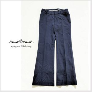 良好♪P.S.FA パーフェクトスーツファクトリー＊ウール混 ピンストライプ 美脚 パンツ♪