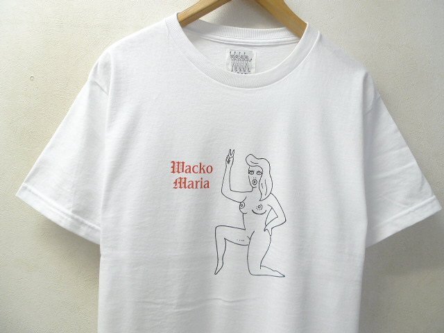 ◇WACKOMARIA ワコマリア ヌードガール プリント クルーネック Tシャツ