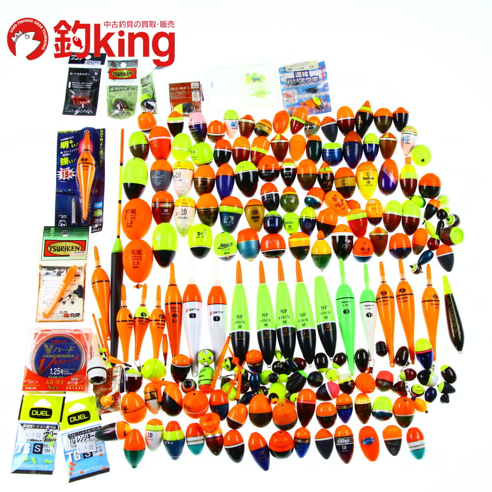 ウキ大量セット 釣研 DUEL ガルツ キザクラ など 円錐ウキ 棒ウキ 電気ウキ /ST6279M セット品 メジナ クロ 黒鯛 クロダイ チヌ 口太_1