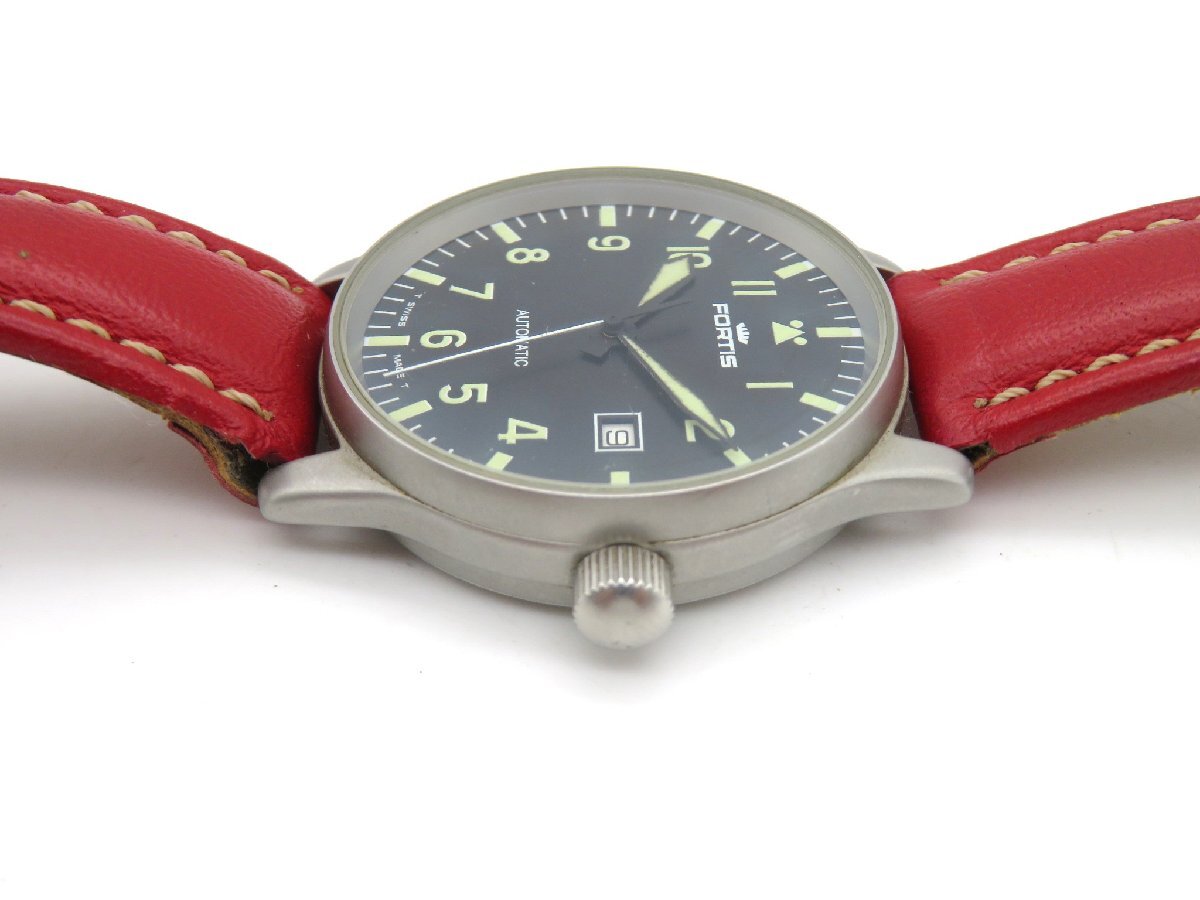 1円◆稼働◆ フォルティス グレー 自動巻き メンズ 腕時計 M98306_3