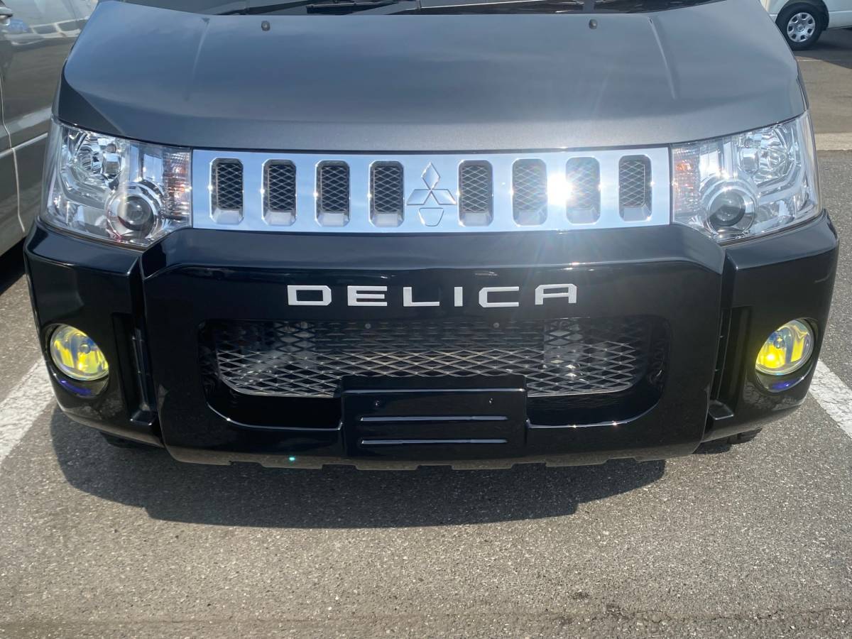 デリカ 三菱 ブラック塗装済 I 研磨 アルミ A C L E D 取付簡単 DELICA 