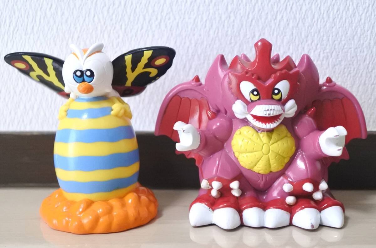 ゴジラソフビ貯金箱フィギュアセット レア】ゴジラ 貯金箱 ソフビ